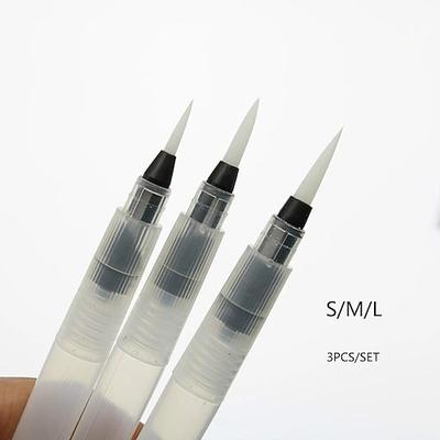 3 teile/los nachfüllbare wasser pinsel tinte stift für wasser farbe kalligraphie zeichnung malerei abbildung stift büro schreibwaren