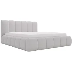 POLSTERBETT Cloud 160x200 Bouclé-Stoff Grau
