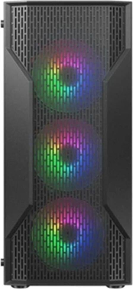 Cougar MX110 RGB Midi-toren Gaming PC-behuizing, Zwart, Gehard glas