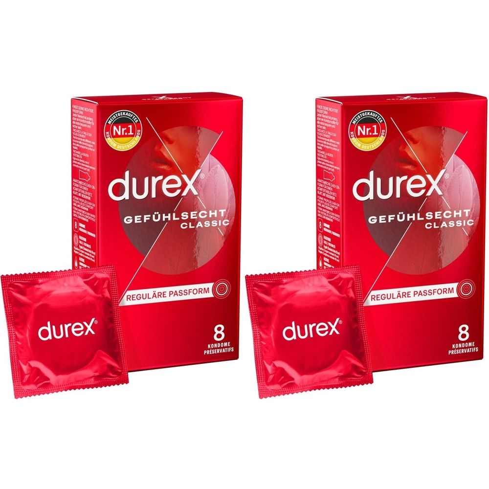 Durex Gefühlsecht Kondome 2x 2x8 St