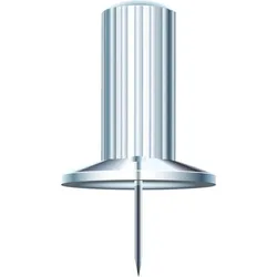 Exacompta 14912E Blisterbox mit 25 Stück Pinnwandnadeln Papic, Ø10mm, Spitze 7mm - Kristall transparent
