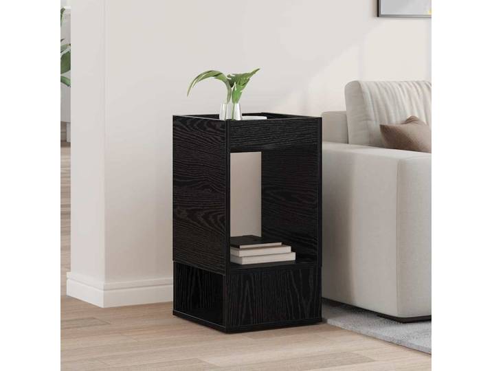 vidaXL Beistelltisch Schwarz Eichen-Optik 30 x 30 x 56 cm