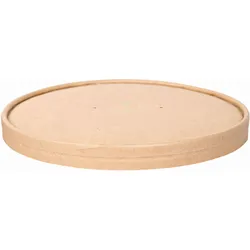 NATURE Star Deckel für Einweg-Salatschalen 18.5 cm braun