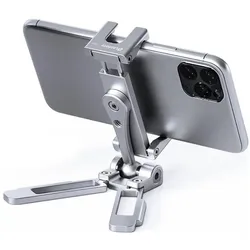 Leofoto Halterung Smartphone PC-3 (Stativ Smartphone Halterung), Stativ Zubehör, Silber