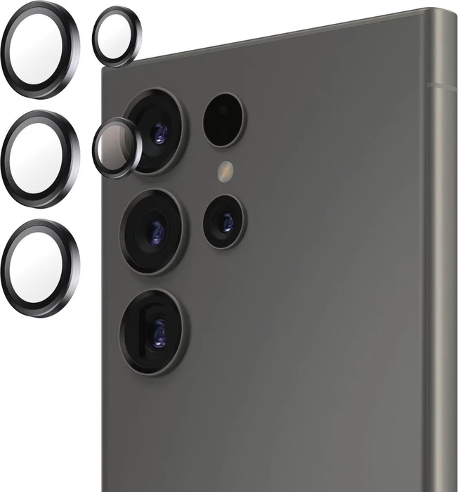 PanzerGlass Hoops Samsung Galaxy S25 Ultra schwarz Schutzringe für die Kameralinse