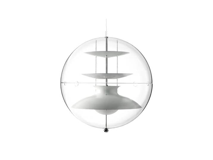 Verpan Suspension Panto blanc, small, acrylique transparent