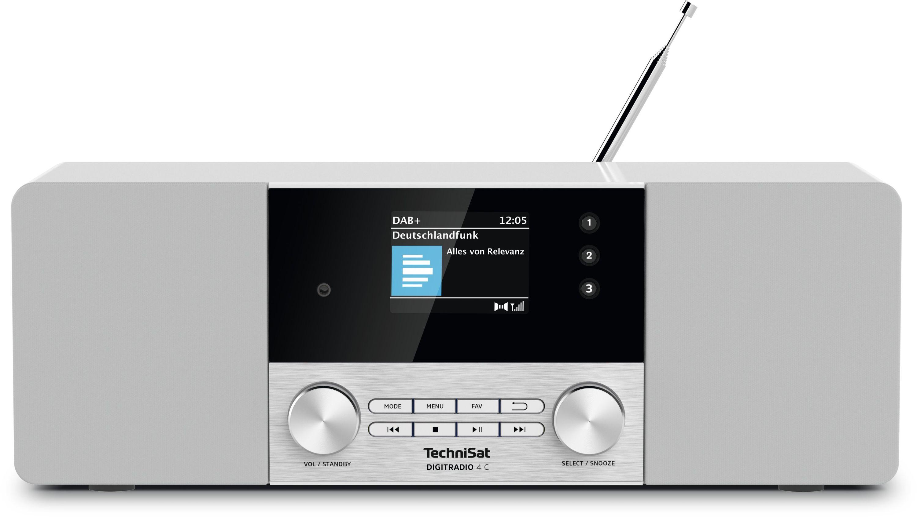 TechniSat DIGITRADIO 4 C | DAB+/ UKW-Stereoradio mit Farbdisplay