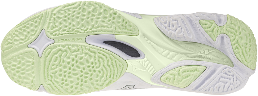 Mizuno Wave Lightning Elite Women (26) Naisten Sisäpelikengät (White/balsam Green/ambrosia) - UK 7w (EUR 40,5 / 26 cm)