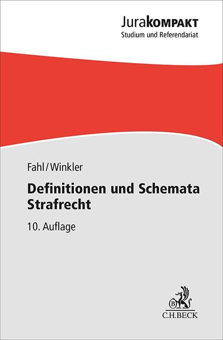Christian Fahl - Definitionen und Schemata Strafrecht (Jura kompakt) - Preis vom 02.10.2026 23:42:20 h