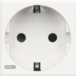 Legrand HD4141W Schutzkosteckdose mit Steckklemmen für AXOLUTE, Farbe: White