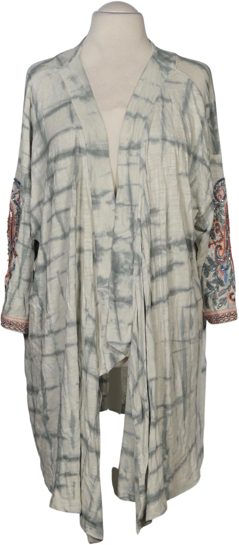 Ulla Popken Damen Strickjacke, Mehrfarbig, Gr. Xxl, Baumwolle - Second Hand