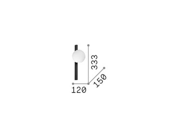 ideal lux Designer Wandleuchte Binomio, schwarz, für Wohn- / Esszimmer, Metall, Modern