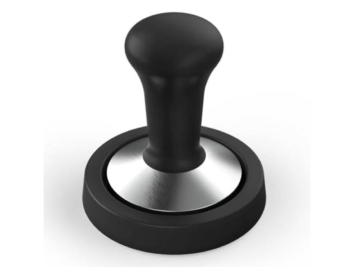 Xavax Tamping-Set, Tamper 58 mm, Edelstahl, mit Tampermatte, rutschfest, Schwarz