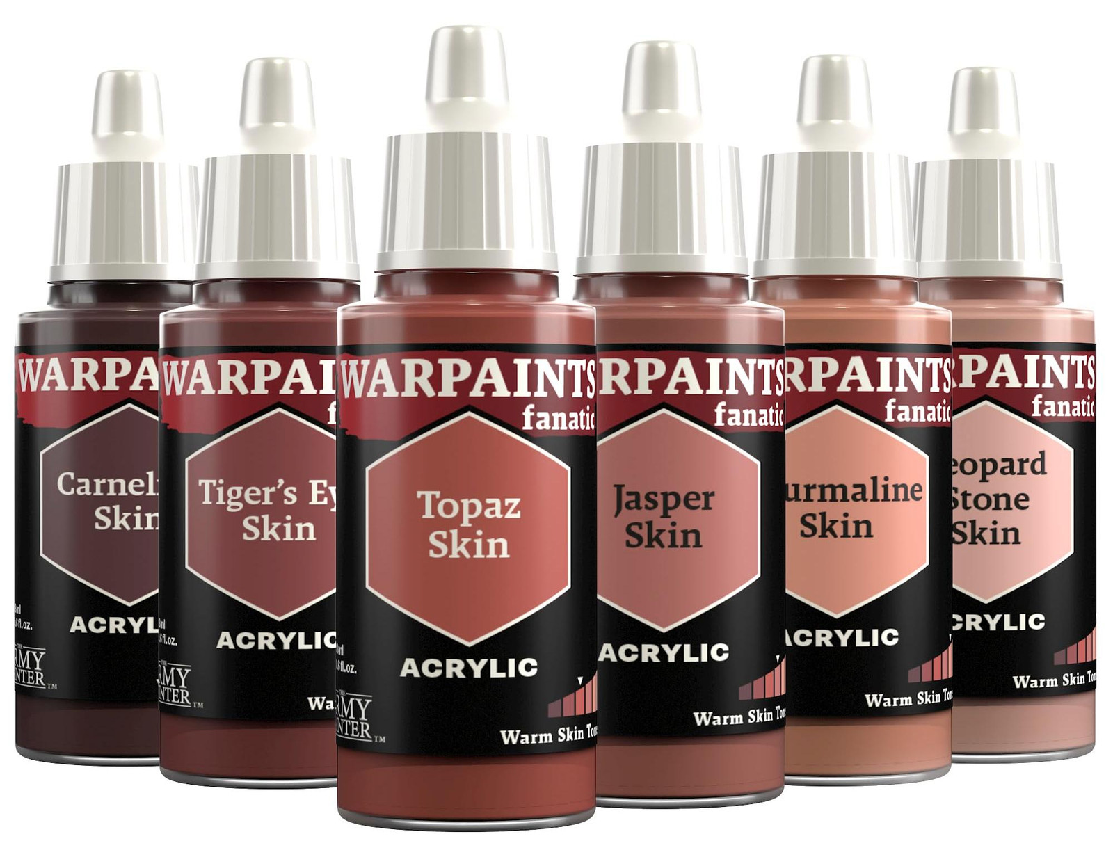 The Army Painter Flexibele Triade Warme huidtinten modelacrylverf 6x18ml