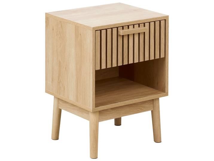 NACHTTISCH mit 1 Schublade Hellbraun Lynwood