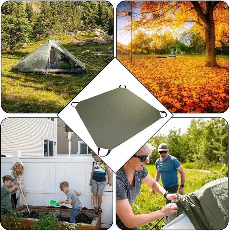 INF Sac à Feuilles Pliable Multifonctionnel en Tissu Oxford pour Jardin et Pelouse