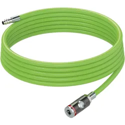Riegler, Pipeline, Schlauch-Set Schlauch-D.12x6mm L.5m PVC Gewebe leuchtgrün Sicherheitskupplung/Tülle NW7,4