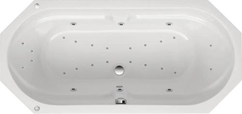 OTTOFOND Whirlpool Achteckbadewanne Diadem 85 x 180 cm weiß glänzend 58260