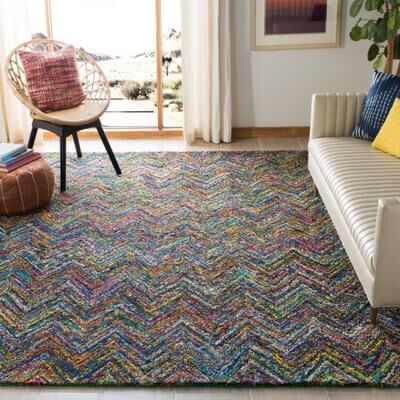 SAFAVIEH Handmade Nantucket Eftichia Contemporary Cotton Rug