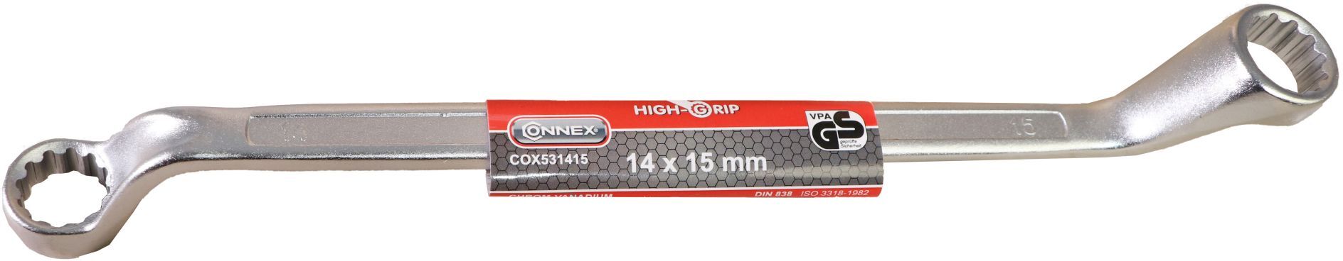 Conmetall Meister Conmetall Ringschlüssel, matt verchromt, 14 x 15 mm