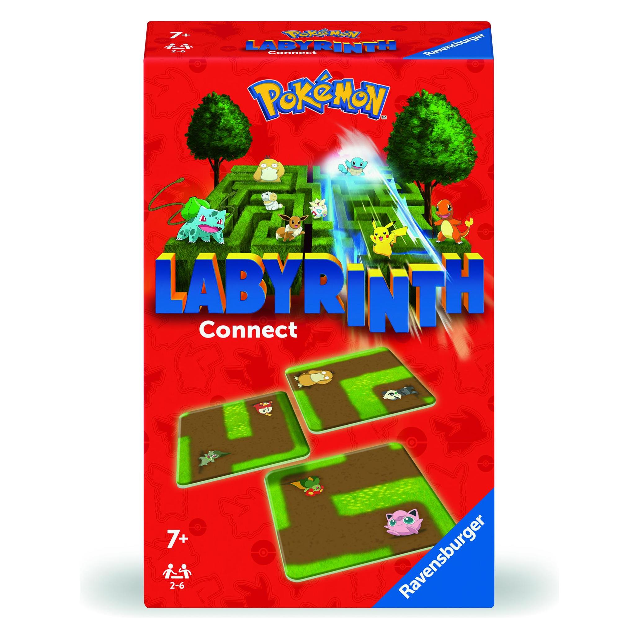 Ravensburger 22579 - Pokémon Labyrinth Connect - Mitbringspiel für 2-6 Spieler ab 7 Jahren mit den (Deutsch, Englisch, Französisch, Italienisch, Niederländisch, Portugiesisch, Spanisch, 2 - 6 Spieler) (22579)