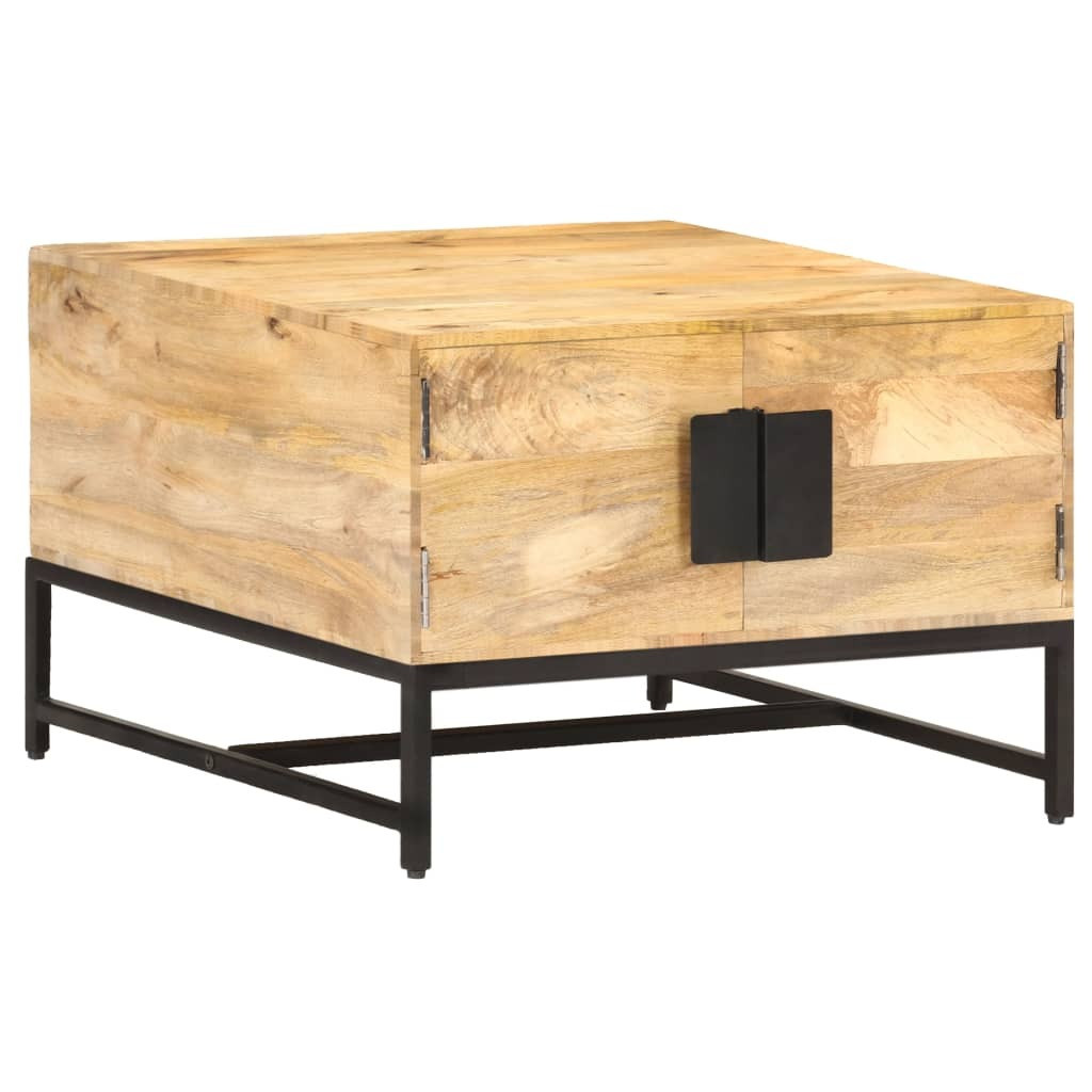 The Living Store salontafel van massief mangohout, B/D/H: 67 x 67 x 45 cm