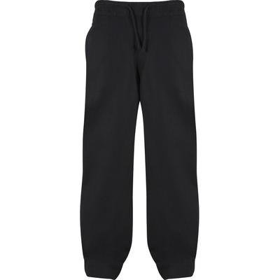 Stoffhose URBAN CLASSICS "Urban Classics Herren Loose Cotton Linen Pants", Herren, Gr. S, US-Größen, schwarz, 55% Leinen, 45% Baumwolle, unifarben, loose fit, Hosen Stoffhose