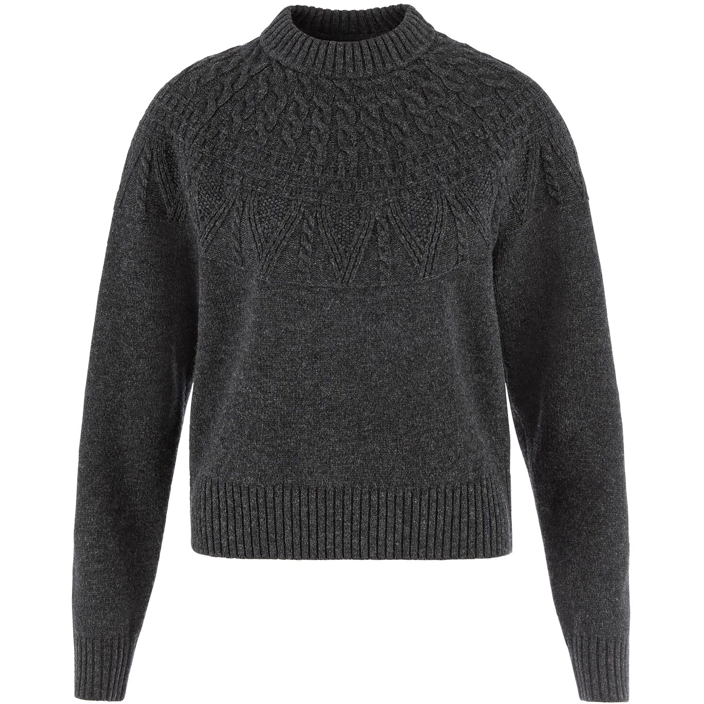 Fjällräven Övik Solid Jacquard Knit Damen Pullover grau Größe XL Lifestyle Schnell trocknend