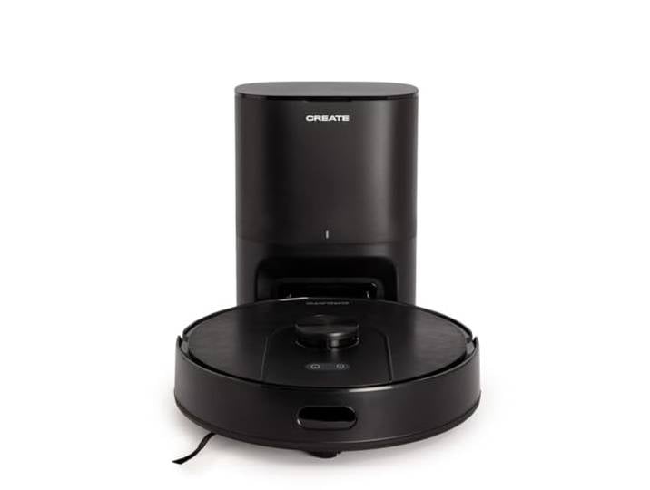 CREATE / NETBOT LS50 / Robot aspirateur Laveur Intelligent avec Station d’autovidage 5000Pa / Mode Silencieux\, vidage Automatique\, Filtre HEPA H11\, cartographie 3D avec Technologie Laser\, 14\,4V