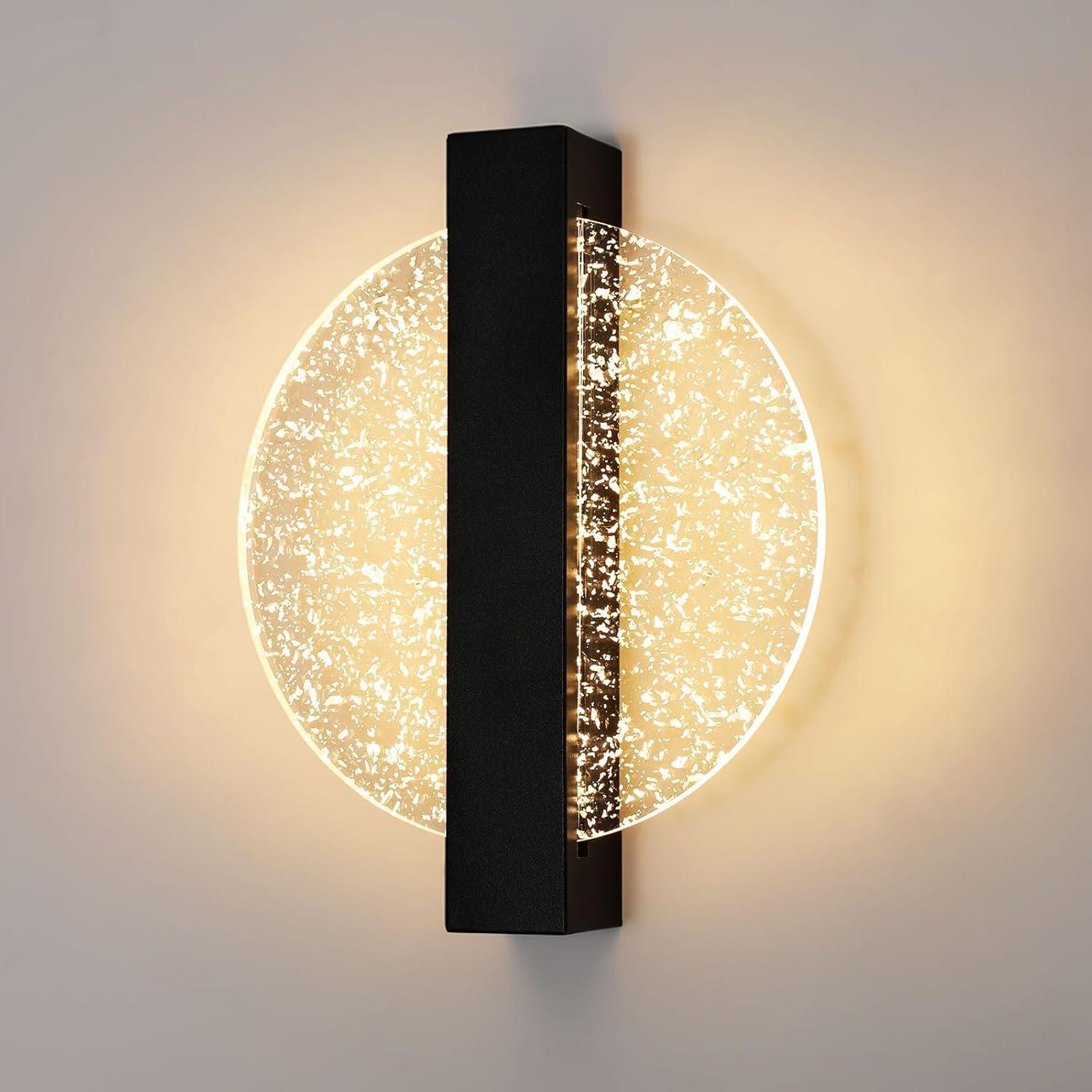 Comely LED wandlamp zwart ronde wandverlichting 12W