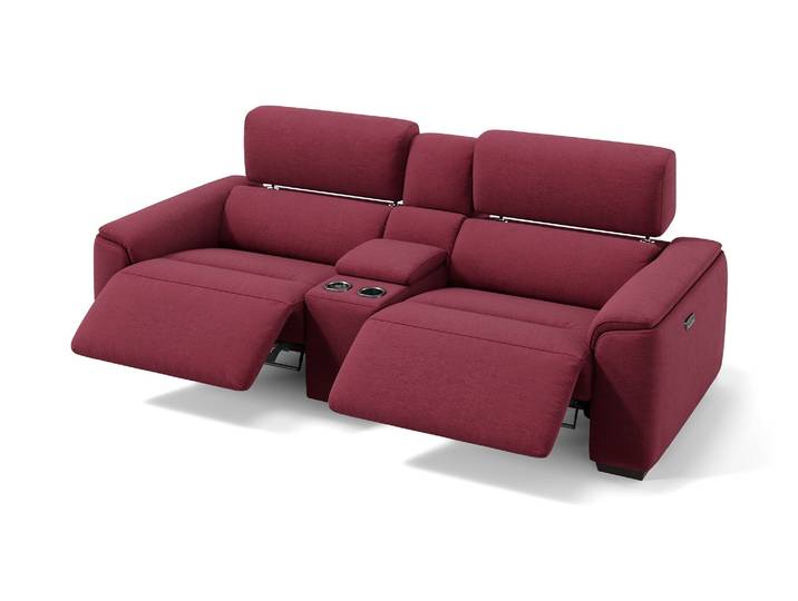 Stoff 2-Sitzer CALVERA Kinosofa Funktionscouch Relax Sofa