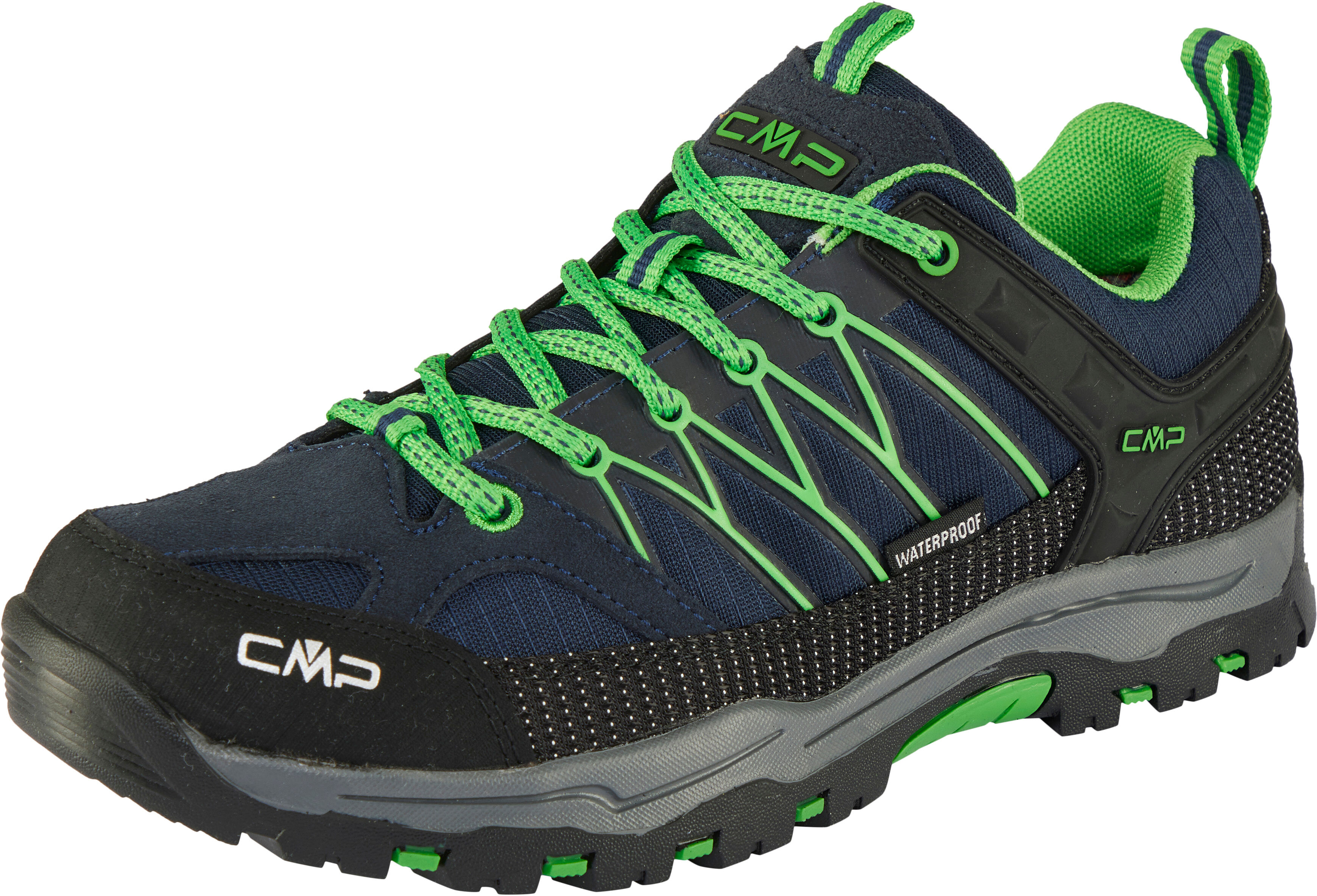 CMP "KIDS RIGEL LOW WP TREKKING SHOES" wasserdicht b.blau, gecko 38, Synthetik