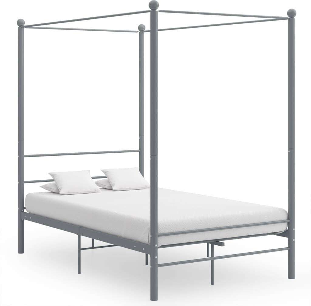 Ebern Designs Azeezah Bed Grey 140 x 200 cm