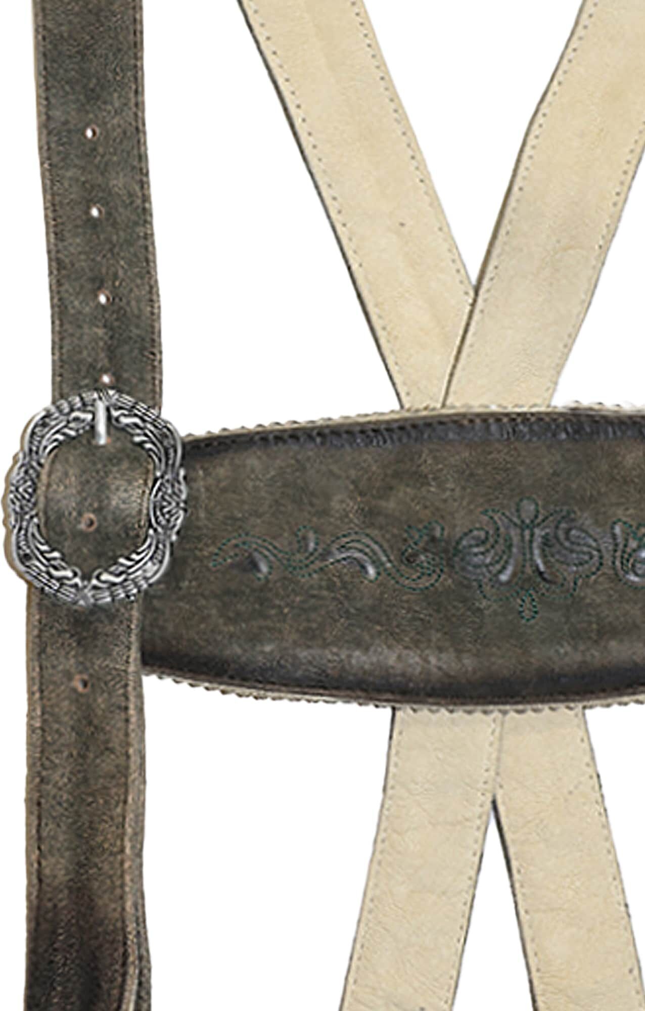 Hosenträger JCC "Hosenträger 31023203", Herren, Gr. 52, braun, Obermaterial: 100% Ziegenveloursleder GOVL., Hosenträger Hosenträger
