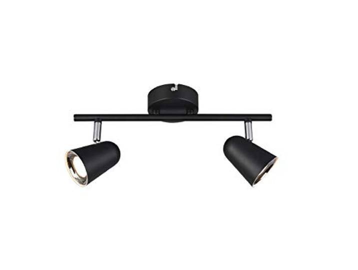 Reality Leuchten LED Spotbalken Toulouse R82122132, Kunststoff schwarz matt, inkl. 2x 3.5 Watt LED