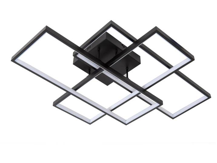 LOKERO – Einbaustrahler für Decke – LED, dimmbar. – Farbtemperatur: 1x60W, 2700K/4000K – Schwarz