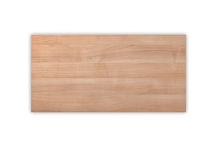 bümö Tischplatte 160x80 cm in Nussbaum, Schreibtischplatte aus Holz, Holzplatte, Spanplatte kratzfest beschichtet, ABS-Kante, 120 kg Tragkraft für DIY Homeoffice Schreibtisch & mehr