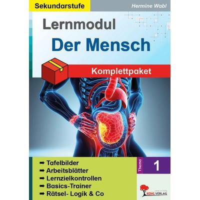 Lernmodul 1: Der Mensch / Komplettpaket*, Taschenbuch von Hermine Wabl, KOHL VERLAG Der Verlag mit dem Baum, 978-3-9884139-9-4