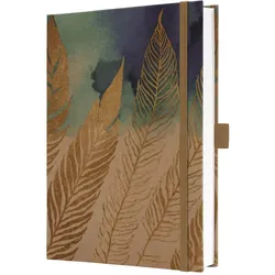 2x Jolie, Heft + Block, Notizbuch A5 Pure Feathers (A5, Liniert, Harter Einband)