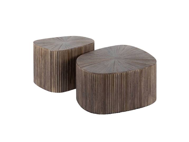 Clemento Maya Teak Couchtisch organisch