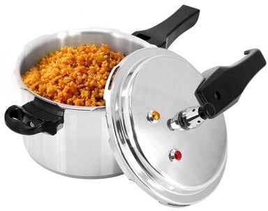 MegaChef 3 Quart Aluminum Stovetop Pressure Cooker, Induction Compatible