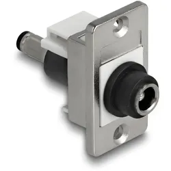 DELOCK Panel Mount DC 5,5 x 2,5 mm Bu zu DC 5,5 x 2,5 mm St