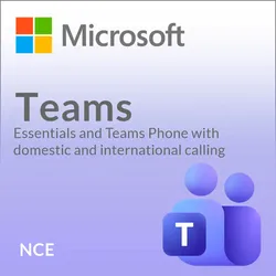 Microsoft Teams Essentials and Teams Phone with domestic and international ca...