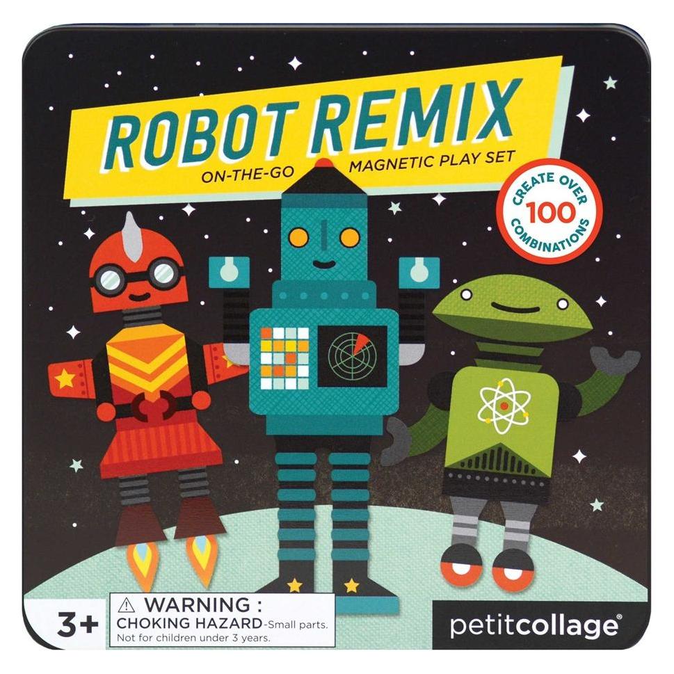 Petitcollage Magnetspiel on the go Roboter (Deutsch, Englisch, Französisch, Italienisch, 3 - 6 Jahre) (736313543759)