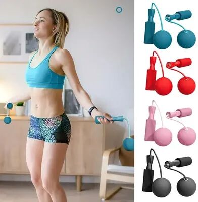 On Spot Shop Cordless Skipping Rope With Heavy Ball, Fast Jump Rope For Men & Women, Portable Fitness Tool For Yoga, Boxing, Aerobic pink2