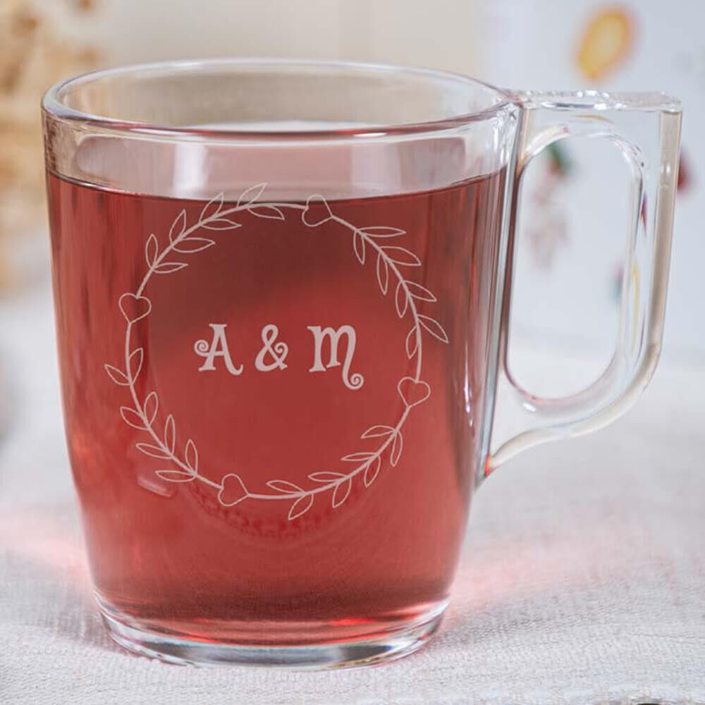 Ocadeau Tasse Thé cadre coeur
