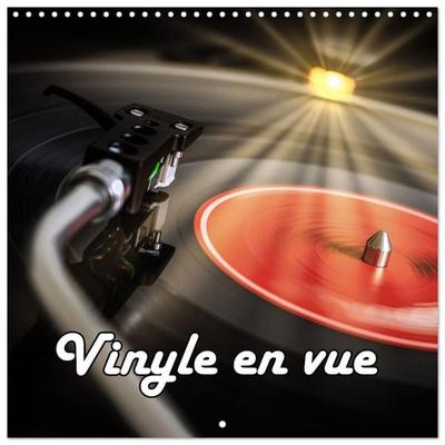 Vinyle en vue (Calendrier mural carré 2027 30x30 cm) Calendrier double avec une page pour vos prises de notes