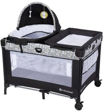Baby Trend Nursery Den Playard with Snooze Pod & Flip Over Changer