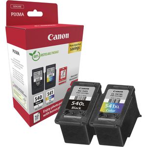 Canon Tinte PG-540L + CL-541XL, Value Pack, 5224B012, 11ml+15ml, inkl. Fotopapier