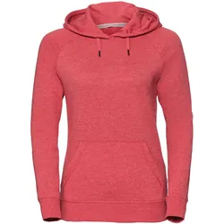 Russell Ladies' HD Hooded Sweat, red marl, XS